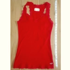 Hollister Lace Trim Racerback Tank-Top